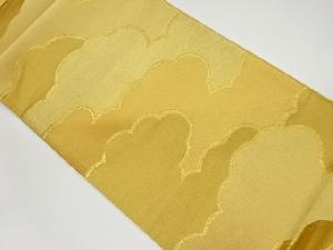 雲模様織出し袋帯